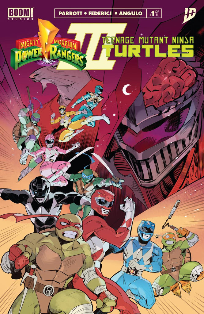 MIGHTY MORPHIN POWER RANGERS TEENAGE MUTANT NINJA TURTLES III #1 ZB 2ND PRINTING DRESSED NISHIJIMA CVR A