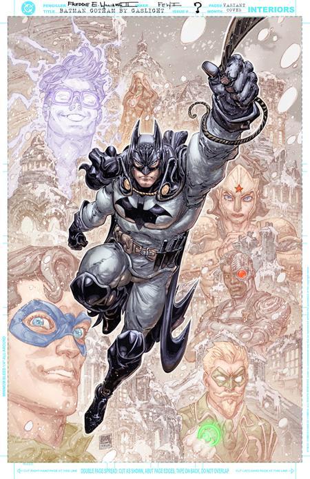 BATMAN GOTHAM BY GASLIGHT A LEAGUE FOR JUSTICE #5 CVR C FREDDIE E WILLIAMS II CARD STOCK VAR OF 6