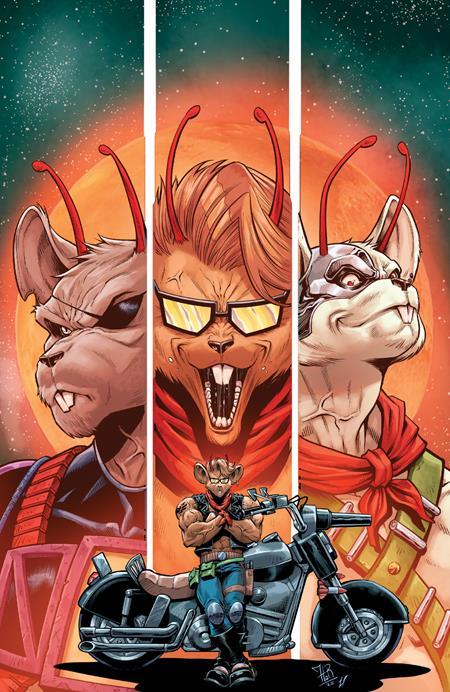 BIKER MICE FROM MARS 2025 #6 CVR D INC 1:20 JORDI TARAGONA BW FULL ART VAR 1:20 INCV