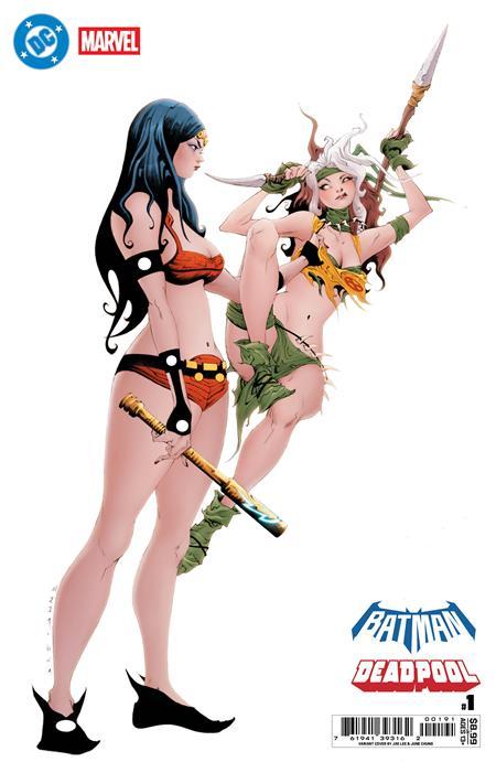 DC MARVEL BATMAN DEADPOOL #1 ONE SHOT CVR J JAE LEE BIG BARDA SAVAGE LAND ROGUE CARD STOCK VAR