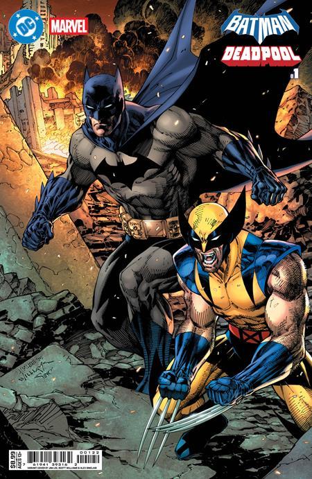 DC MARVEL BATMAN DEADPOOL #1 ONE SHOT CVR K JIM LEE BATMAN WOLVERINE CARD STOCK VAR