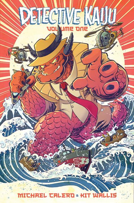 DETECTIVE KAIJU TP VOL 01 CVR B JON SOMMARIVA VAR LIMITED TO 1000 COPIES ALLOCATIONS MAY OCCUR
