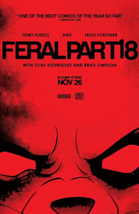 FERAL #18 CVR B TONY FLEECS AND TRISH FORSTNER MOVIE POSTER HOMAGE VAR