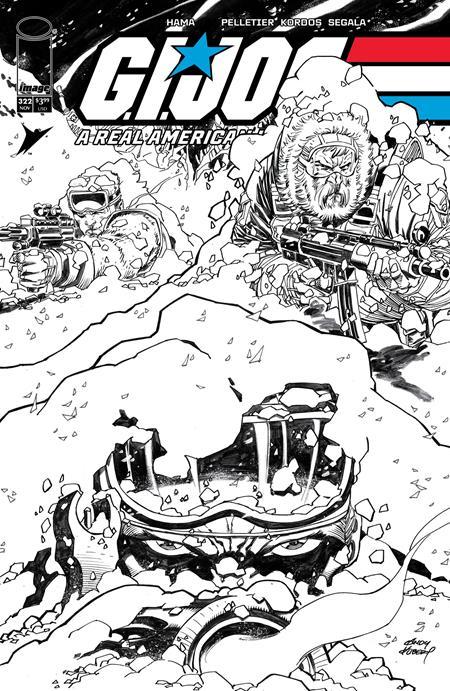 GI JOE A REAL AMERICAN HERO #322 CVR B ANDY KUBERT BW VAR