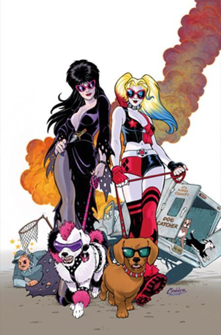 HARLEY QUINN X ELVIRA #2 CVR J AMANDA CONNER DOGS LTD VIRGIN VAR CVR