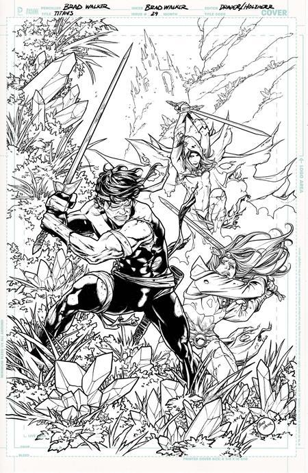 TITANS #29 CVR B BRAD WALKER CARD STOCK VAR DC KO