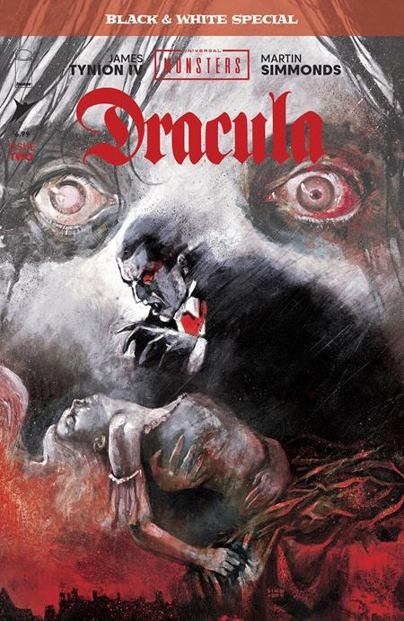 UNIVERSAL MONSTERS DRACULA BLACK AND WHITE SPECIAL #2 CVR A MARTIN SIMMONDS OF 2