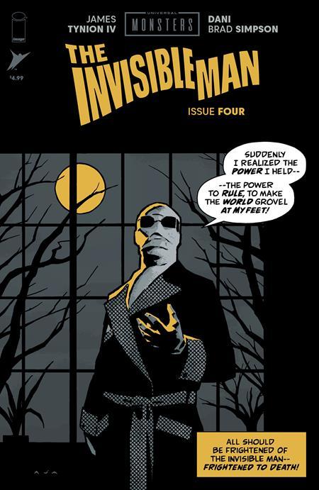 UNIVERSAL MONSTERS THE INVISIBLE MAN #4 CVR C INC 1:10 DAVID AJA PULP VAR OF 4 1:10 INCV