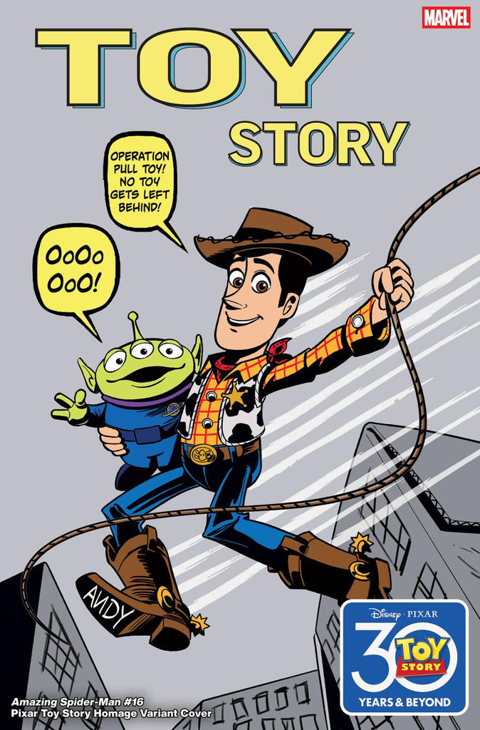AMAZING SPIDER-MAN #16 MARCO FORCELLONI PIXAR TOY STORY HOMAGE VAR CVR E