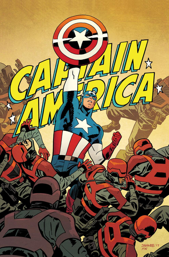 BLACK WIDOW AND CAPTAIN AMERICA BY WAID AND SAMNEE OMNIBUS CHRIS SAMNEE CAPTAIN AMERICA COVER DM ONLY HC