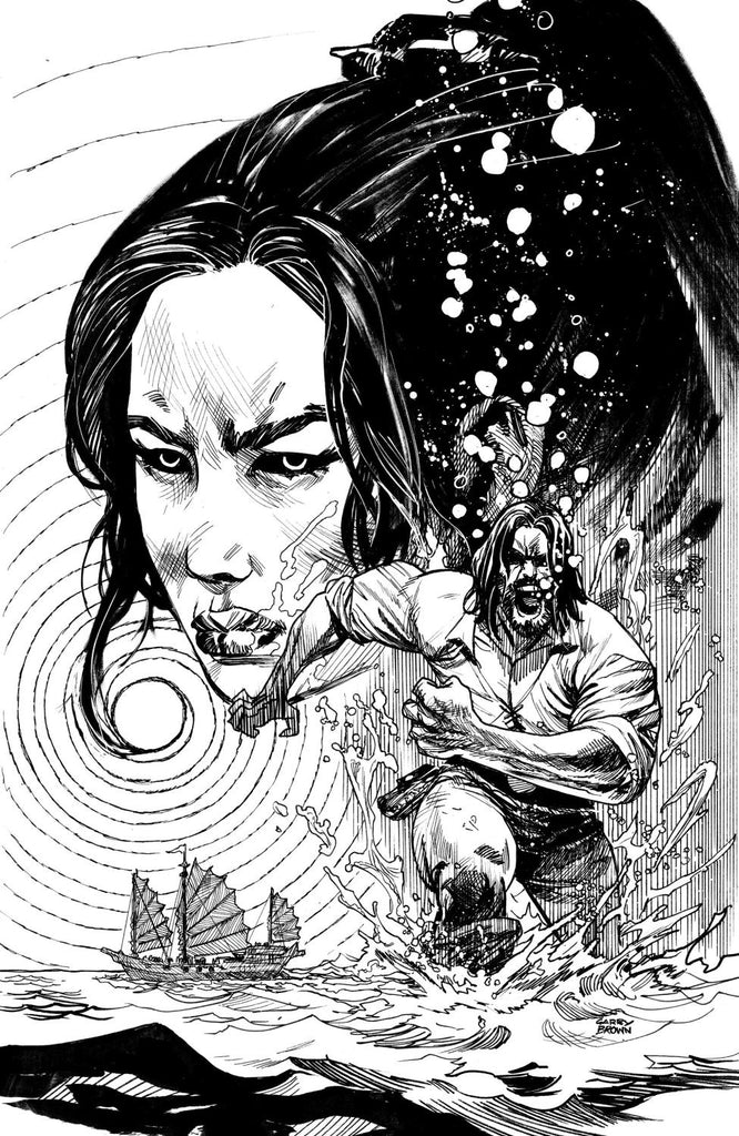 BRZRKR THE BLEEDING TIDE #1 L UNLIMITED VAR FULL ART BROWN CVR B