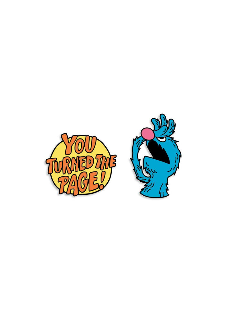 SESAME STREET THE MONSTER AT THE END OF THIS BOOK ENAMEL PIN SET - PIN SET OF 2