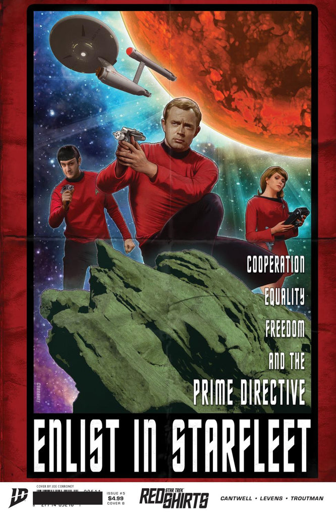 STAR TREK RED SHIRTS #5 VAR B CORRONEY FEDERATION RECRUITMENT CVR B