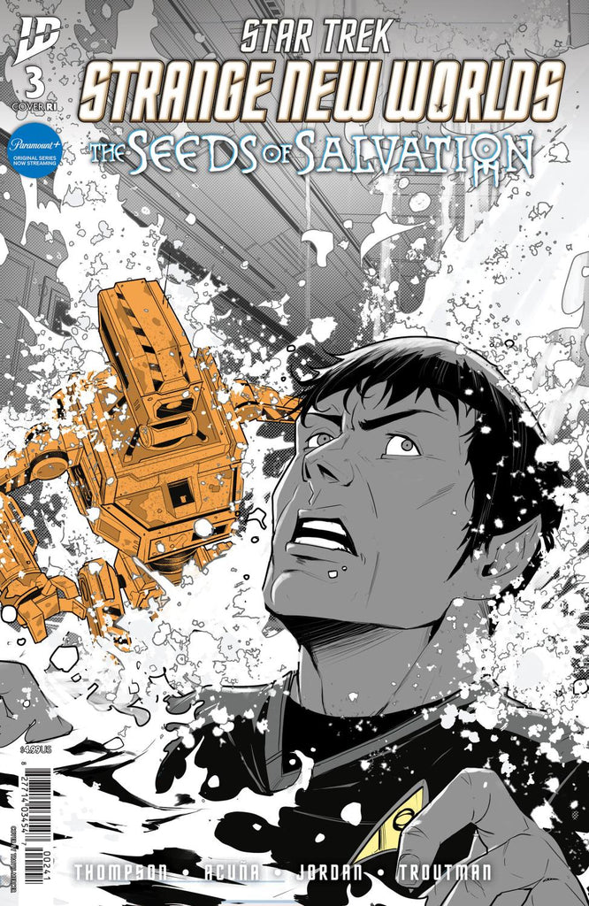 STAR TREK STRANGE NEW WORLDS--THE SEEDS OF SALVATION #3 VAR RI 10 MERCER BW CVR D 1:10 INCV 1:10 INCV