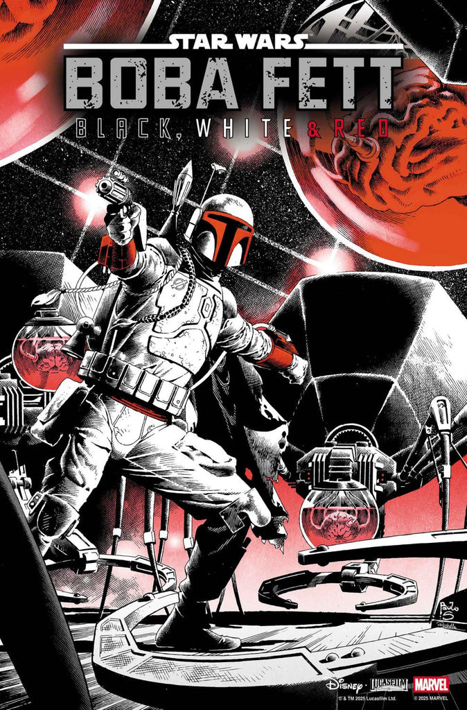 STAR WARS BOBA FETT - BLACK WHITE AND RED #3 PAULO SIQUEIRA VAR CVR B