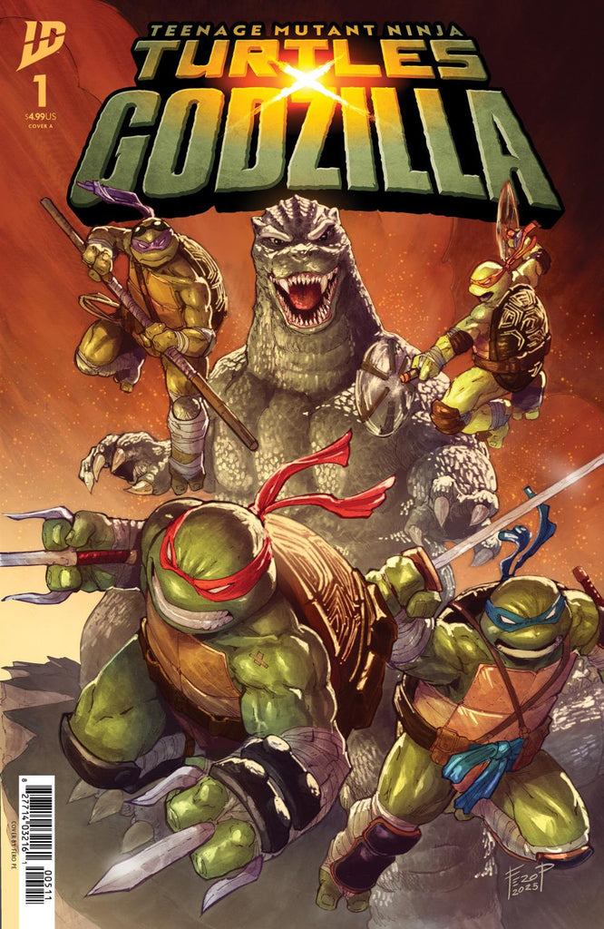 TEENAGE MUTANT NINJA TURTLES X GODZILLA #1 COVER A PE CVR A