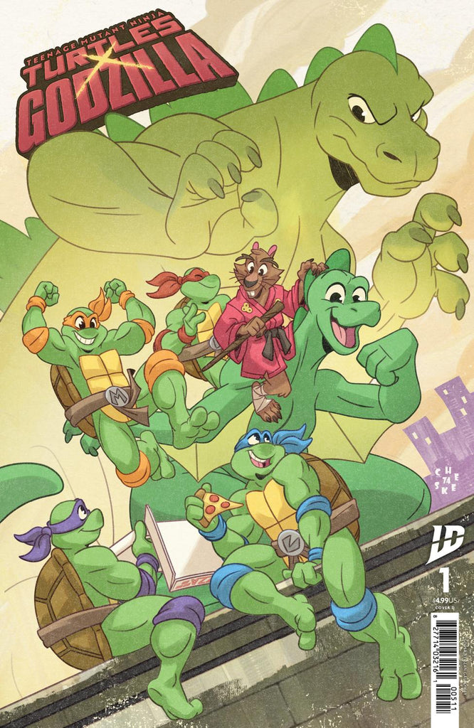 TEENAGE MUTANT NINJA TURTLES X GODZILLA #1 VAR D GALLOWAY CVR D