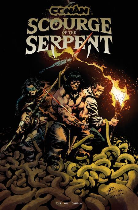 CONAN THE BARBARIAN SCOURGE OF THE SERPENT #4 CVR A ROBERTO DE LA TORRE OF 4