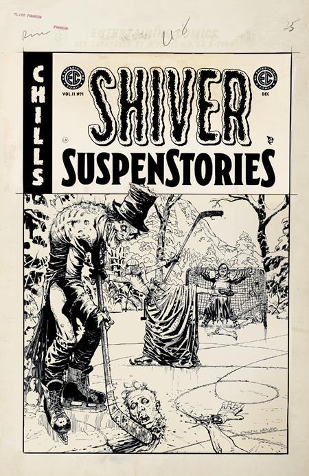 EC SHIVER SUSPENSTORIES 2 #1 CVR D INC 1:20 DUSTIN WEAVER BW ARTIST EDITION VAR 1:20 INCV