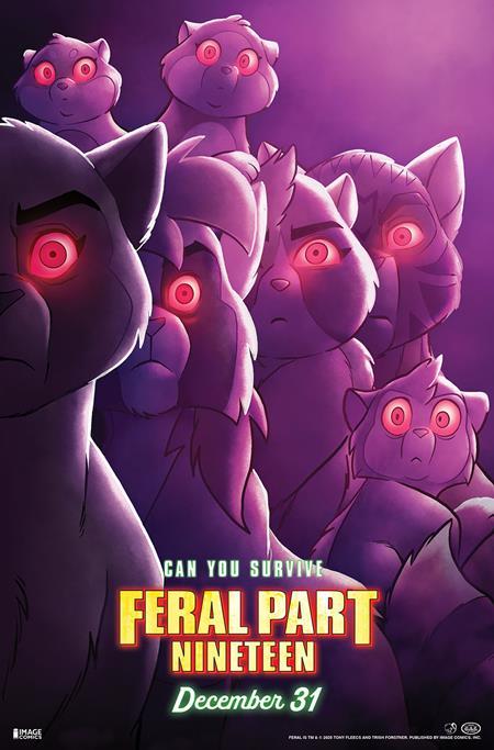 FERAL #19 CVR B TONY FLEECS AND TRISH FORSTNER MOVIE POSTER HOMAGE VAR