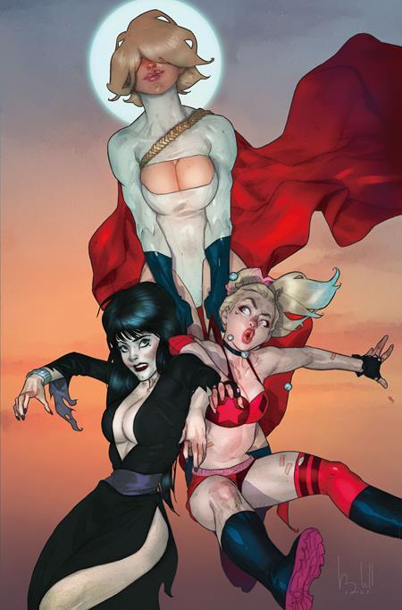 HARLEY QUINN X ELVIRA #3 CVR H INC 1:10 BEN CALDWELL VIRGIN VAR 1:10 INCV