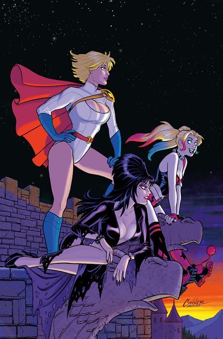 HARLEY QUINN X ELVIRA #3 CVR K INC 1:20 AMANDA CONNER NIGHT VIRGIN VAR 1:20 INCV