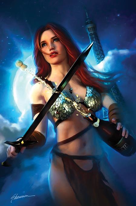 RED SONJA NEW YEARS SPECIAL 2025 #1 ONE SHOT CVR E SHANNON MAER METAL VIRGIN VAR