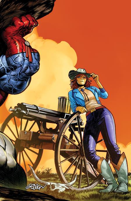 WILD WEST COW-BOYS OF MOO MESA #4 CVR D INC 1:10 JUAN GEDEON FULL ART VAR OF 4 1:10 INCV