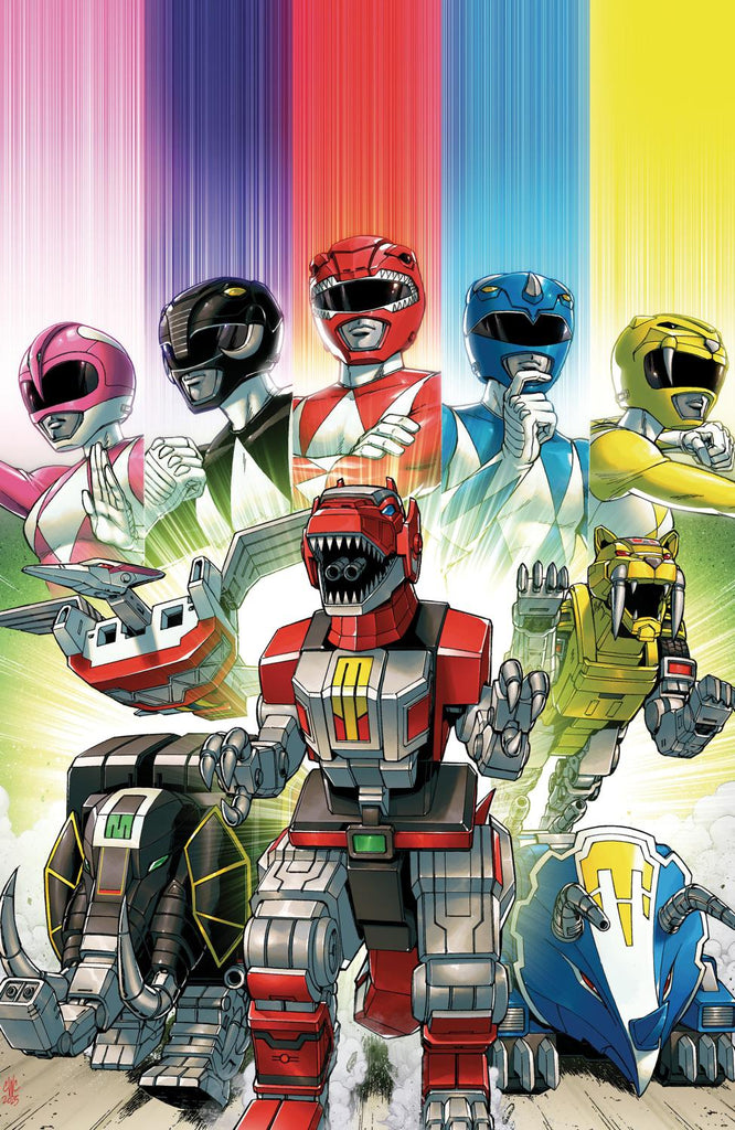 MIGHTY MORPHIN POWER RANGERS ZORD QUEST #1 C VAR FULL ART FOIL COLLER CVR C