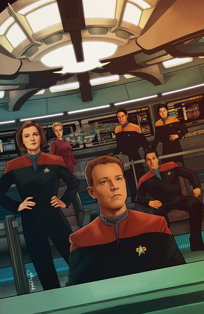 STAR TREK VOYAGER--HOMECOMING #4 VAR RI 10 BARTOK FULL ART CVR C 1:10 INCV 1:10 INCV