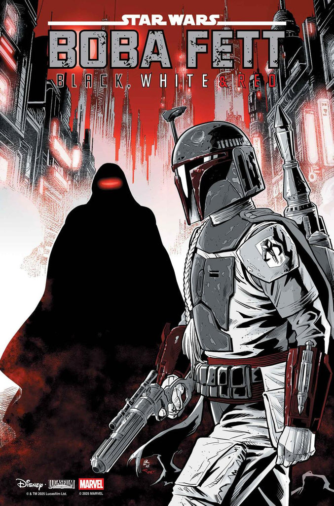STAR WARS BOBA FETT - BLACK WHITE AND RED #4 LUKE ROSS VAR CVR B