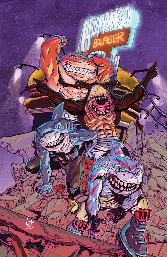 STREET SHARKS #4 VAR RI 25 FEDERICI FULL ART CVR E 1:25 INCV 1:25 INCV