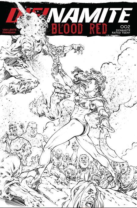 DIENAMITE BLOOD RED #2 CVR J INC 1:5 ROBERTO MELI LINE ART FOC BONUS VAR CVR 1:5 INCV