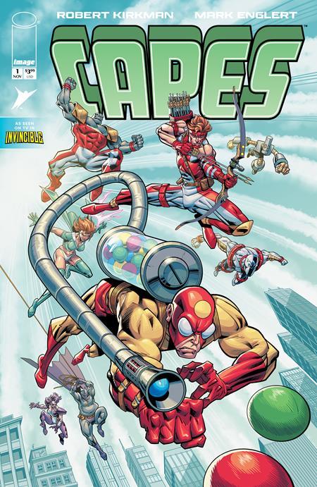 INVINCIBLE UNIVERSE CAPES #1 CVR G MARK ENGLERT YOUNGBLOOD TEAM UP VAR