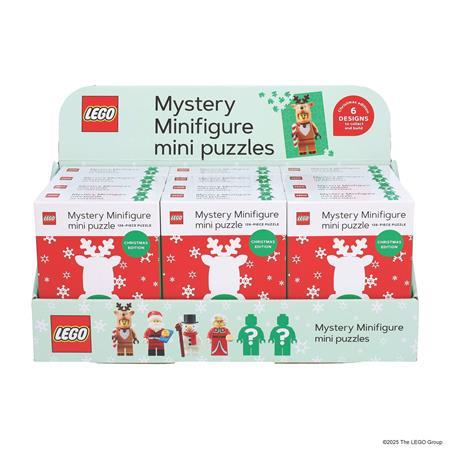 LEGO MYSTERY MINIFIGURE MINI PUZZLE CHRISTMAS EDITION 12 BOX DISPLAY
