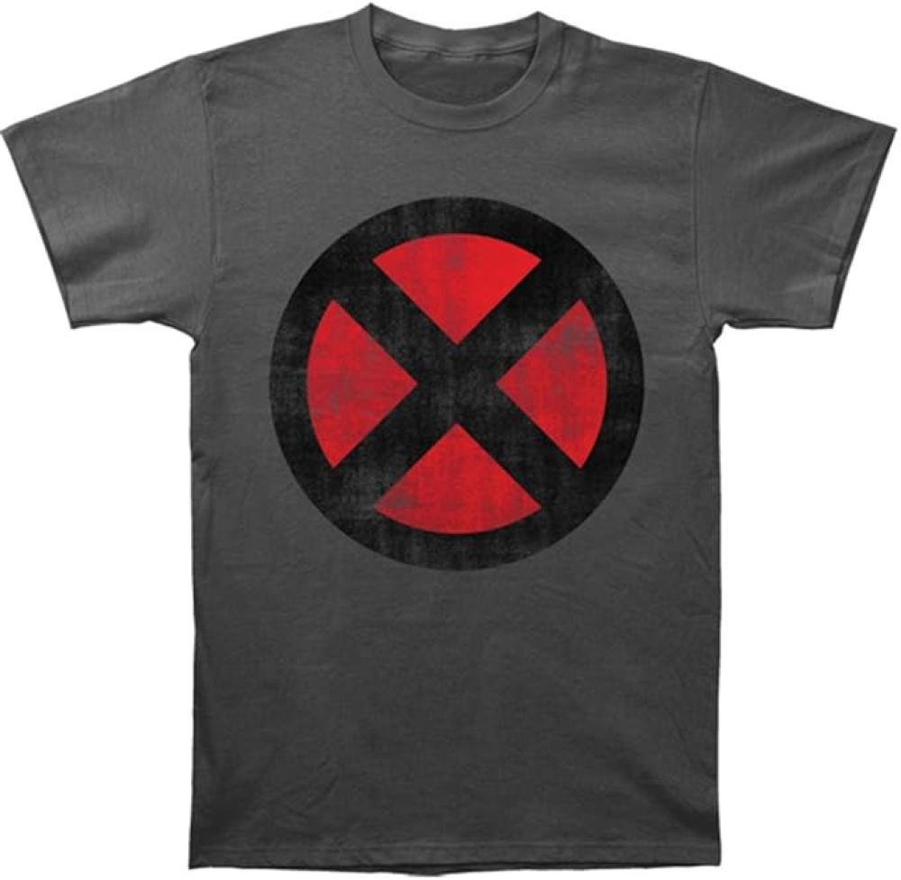 X-Men Distressed Logo Adult T-Shirt (2XL)